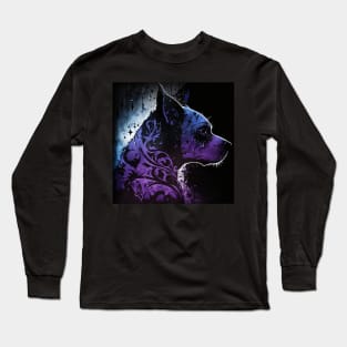 Gothic Staffy Art Long Sleeve T-Shirt